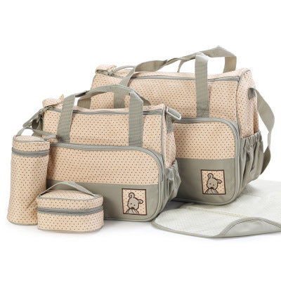 Baby Diaper Bag Suits For Mom And Bottle Holder Maternity Nappy Bag Sets