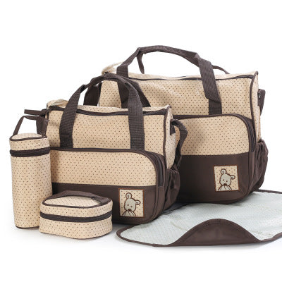 Baby Diaper Bag Suits For Mom And Bottle Holder Maternity Nappy Bag Sets