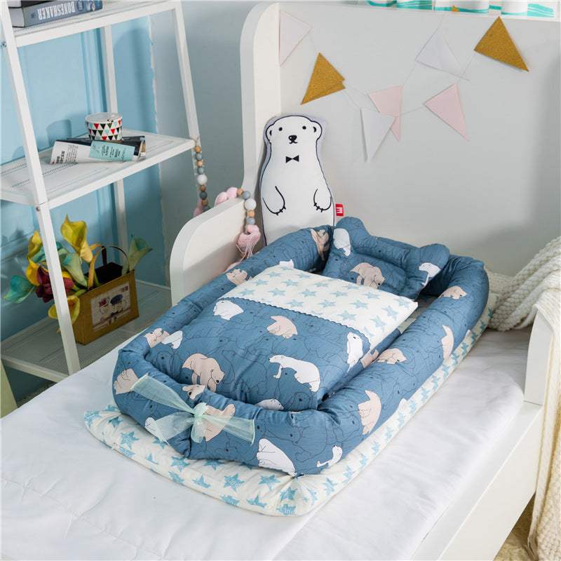 Anti-Pressure Newborn Foldable And Portable Crib