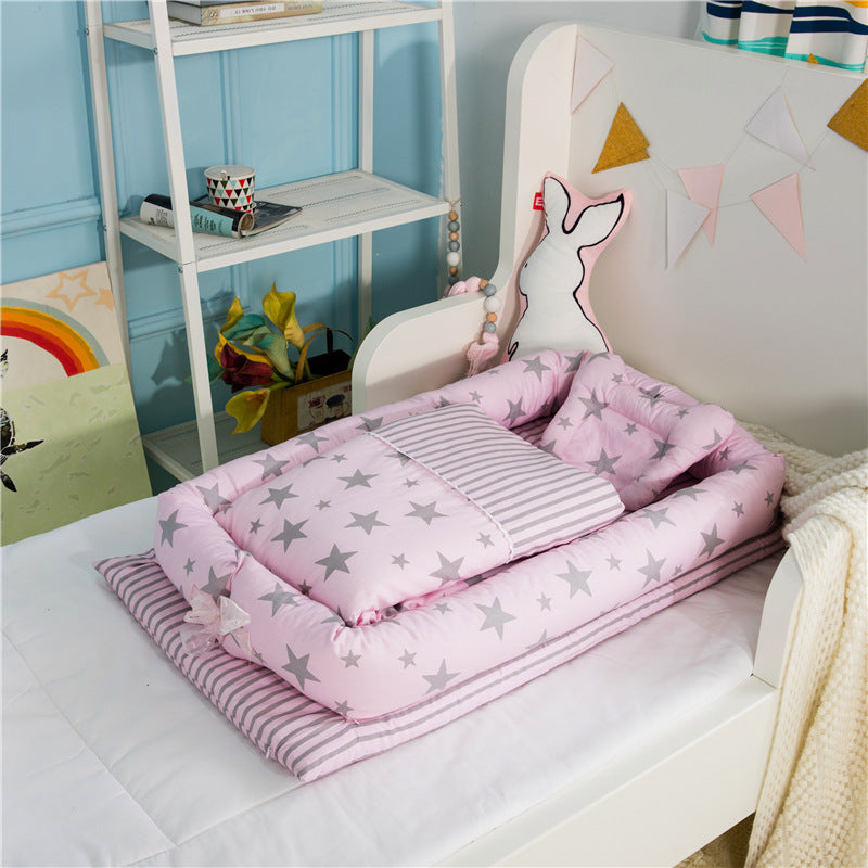 Anti-Pressure Newborn Foldable And Portable Crib