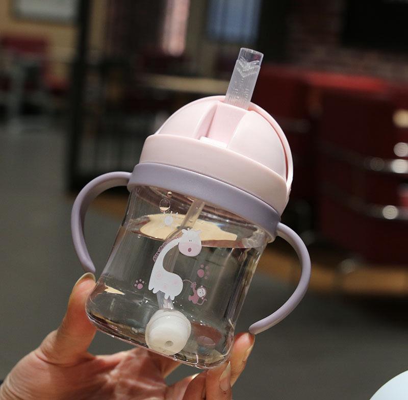 Children'S Water Cups With Straws, Drop-Proof Baby Straw Cups, Leak-Proof And Choking-Proof Drinking Cups, Baby Duckbill Cups