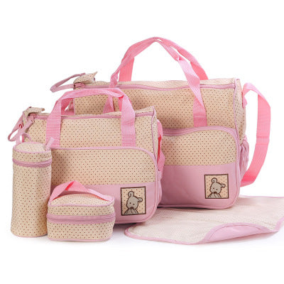 Baby Diaper Bag Suits For Mom And Bottle Holder Maternity Nappy Bag Sets