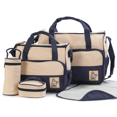 Baby Diaper Bag Suits For Mom And Bottle Holder Maternity Nappy Bag Sets