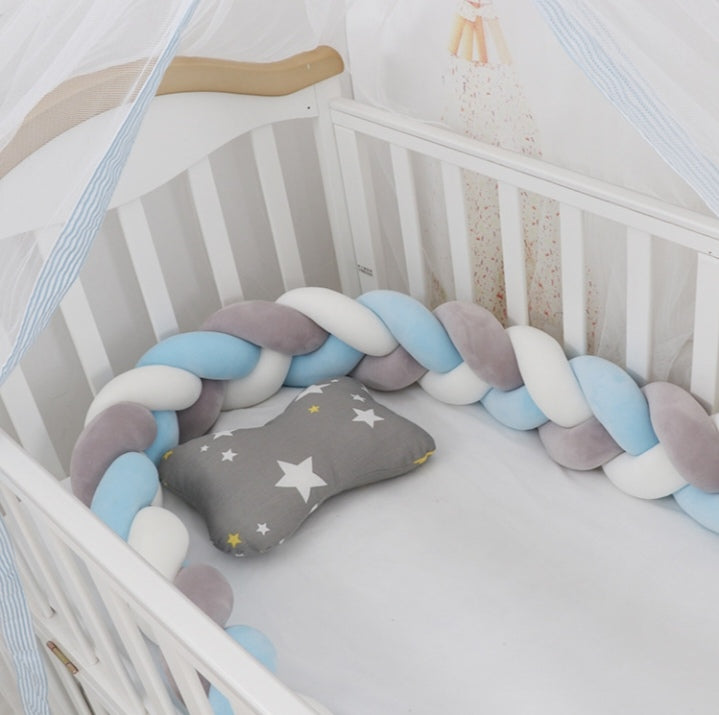 Baby Braided Crib Bumpers Knot
