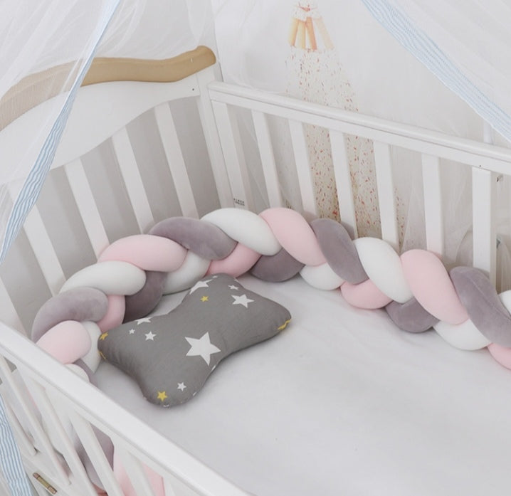 Baby Braided Crib Bumpers Knot
