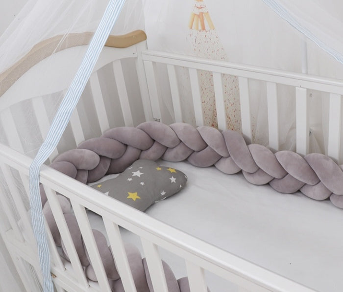 Baby Braided Crib Bumpers Knot
